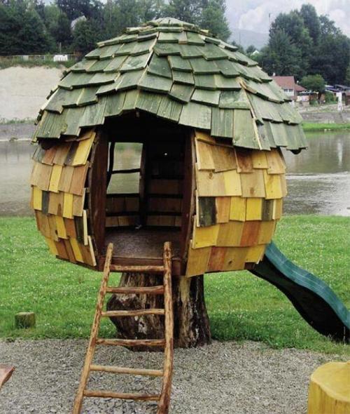 Простой домик на дереве для детей. Как сделать домик на дереве для детей на даче – инструкция, фото