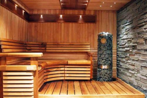 Как построить сауну своими руками. Установка печи 04 Как построить сауну своими руками. Установка печи 04