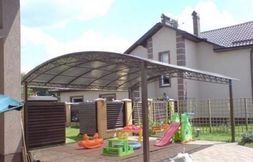 Навес для отдыха на даче. Навес во дворе частного дома из поликарбоната и других материалов (250 ФОТО ИДЕЙ) – Красивый вид, удобство и практичность