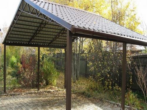 Навес для дачи своими руками. Как построить навес на даче