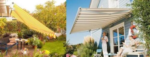 Навесы от солнца и дождя на даче. Разборные и раздвижные навесы