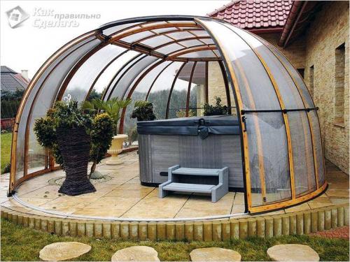 11 способов для защиты беседки от дождя. Обшивка 09