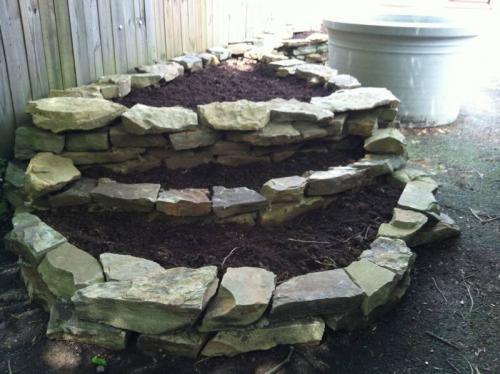 Как расположить камни на сетке для красивого внешнего вида. Клумба из камней своими руками — фото изготовления и оформления клумбы из декоративного, бордюрного камня