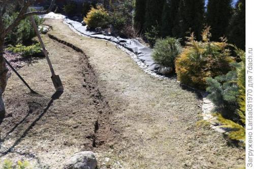 Можно ли использовать большие камни в небольшом саду, и если да то как. Простой способ мульчирования без снятия дёрна и создание сада лёгкого ухода