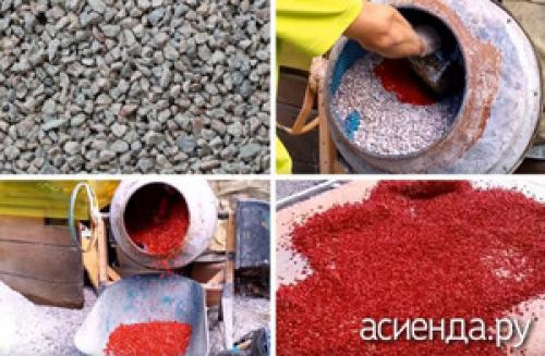 Можно ли красить или обрабатывать валуны для дизайна. Как покрасить декоративный щебень для клумб?