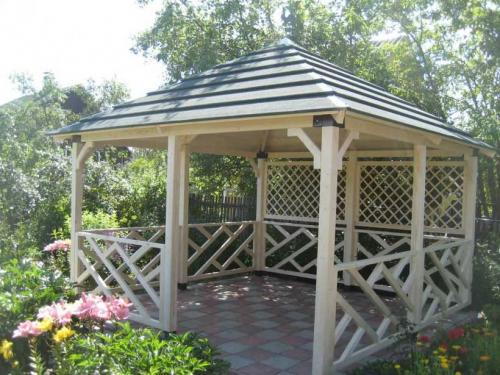 Деревянная беседка на дачу. Беседка из дерева — плюсы и минусы материала, типы беседок, мастер-класс по изготовлению и сборке своими руками