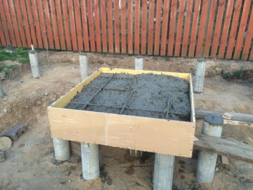 Каркасная баня своими руками чертежи. Фундамент