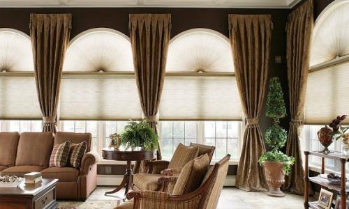 Какие шторы использовать на веранде. Тканевые портьеры 02
