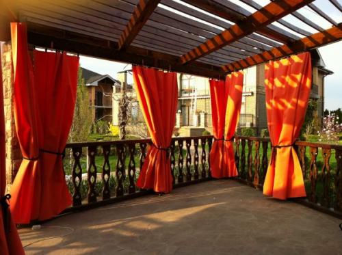 Шторы для беседки уличные своими руками. Шторы для беседки: необычные оригинальные идеи с фото, пошаговая инструкция