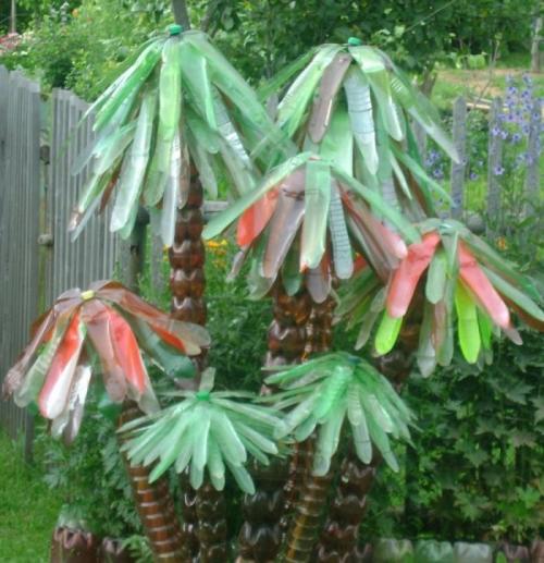 Что можно сделать из пластиковых бутылок для двора. Поделки из пластиковых бутылок своими руками: 140 фото идей и советы по применению в ландшафтном дизайне