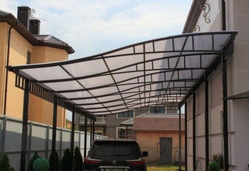 Навес из поликарбоната к дому своими руками. Как построить навес из поликарбоната своими руками — подробная инструкция возведения простых и сложных навесов (90 фото)