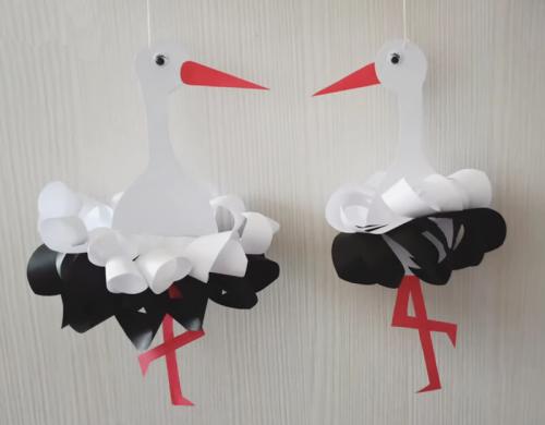 Поделка аист в гнезде. Поделка Аист из бумаги своими руками для детей