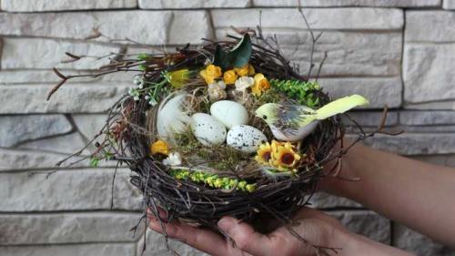 Как сделать декоративное гнездо из веток. Гнездо из веток: 135 фото и видео мастер-класс изготовления больших и маленьких птичьих гнезд