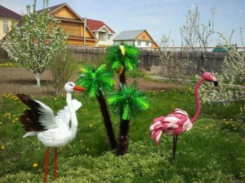 Как сделать аиста из цемента своими руками. Как сделать аиста из пластиковых ёмкостей