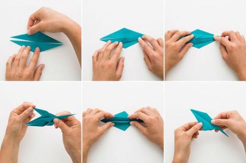 Как сделать аиста своими руками из бумаги. Мобиль для детской