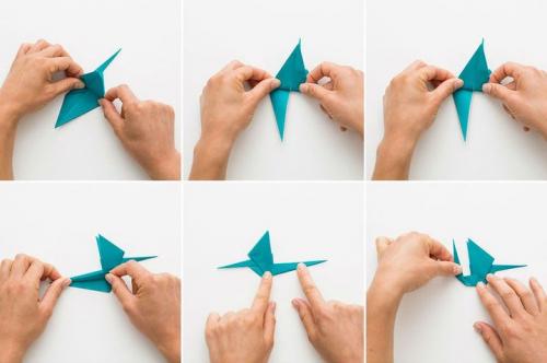Как сделать аиста своими руками из бумаги. Мобиль для детской