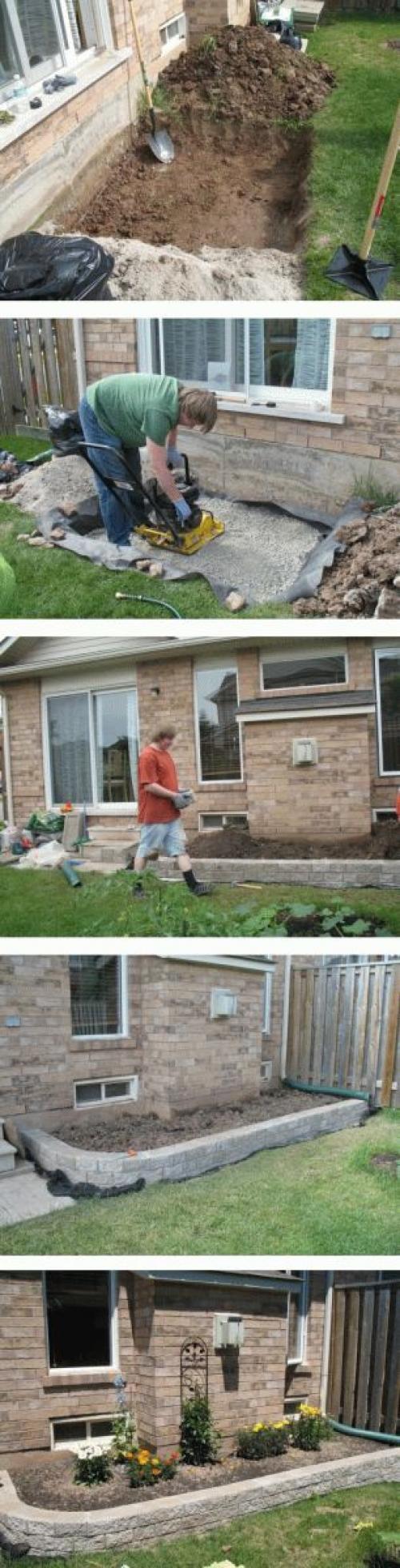 Как сделать конструкцию из камней для цветника. Преимущества камней, как декоративного материала 03