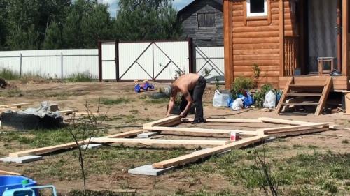 Садовая беседка своими руками из дерева пошагово и в одиночку. Процесс изготовления беседки