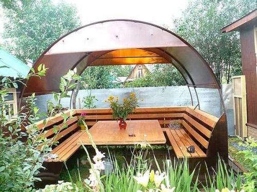 Беседка терраса своими руками. Крыша