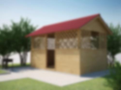 Простая беседка из дерева. Этапы строительства деревянной беседки 08 Простая беседка из дерева. Этапы строительства деревянной беседки 08