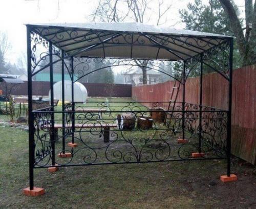 Кованые беседки для дачи с мангалом: как создать уютный уголок для отдыха 01 Кованые беседки для дачи с мангалом: как создать уютный уголок для отдыха 01