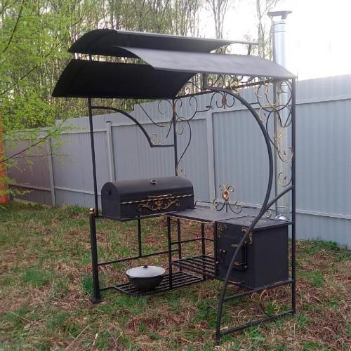 Как ухаживать за кованой беседкой с мангалом, чтобы она служила дольше. Для чего нужно чистить мангал и как правильно провести чистку жаровни своими руками