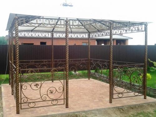 Кованая беседка: заказать изготовление по выгодной цене – красиво и надежно 05 Кованая беседка: заказать изготовление по выгодной цене – красиво и надежно 05