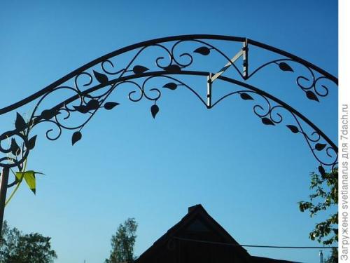 Как правильно закрепить арку на земле, чтобы она была устойчивой. Арка садовая