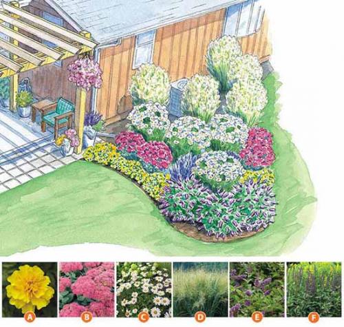 Цветник своими руками для начинающих схемы. Как сделать красивую клумбу: 15 схем для цветника