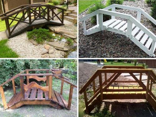 Мостик через канаву на даче. Оценим садовые мостики по форме и назначению