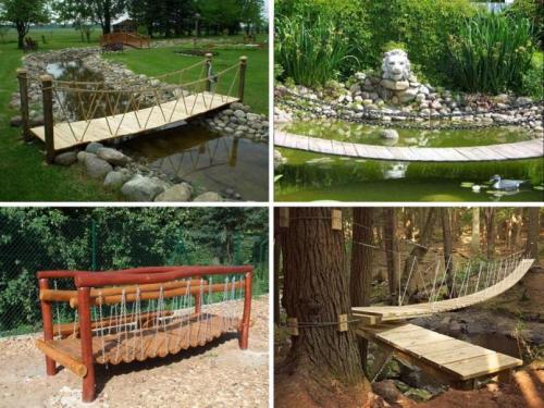 Мостик через канаву на даче. Оценим садовые мостики по форме и назначению