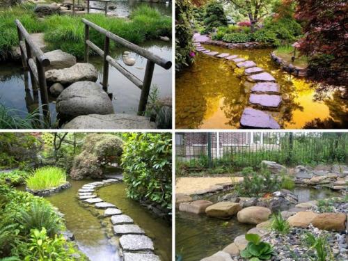 Мостик через канаву на даче. Оценим садовые мостики по форме и назначению