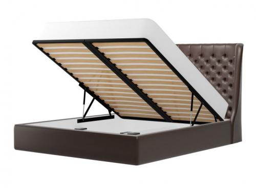 Нестандартные двуспальные кровати в интерьере спальни. Габариты и форма кровати 17