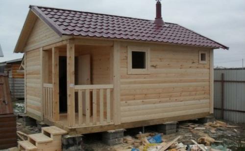 Бытовка под дачу. Фундамент под бытовку 02