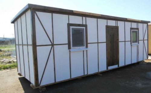 Бытовка под дачу. Фундамент под бытовку 04