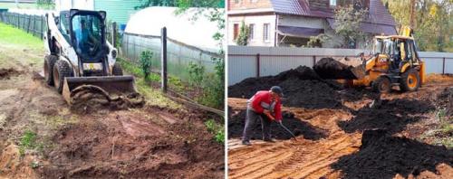 Как выровнять земельный участок с уклоном. Способы выравнивания земельного участка