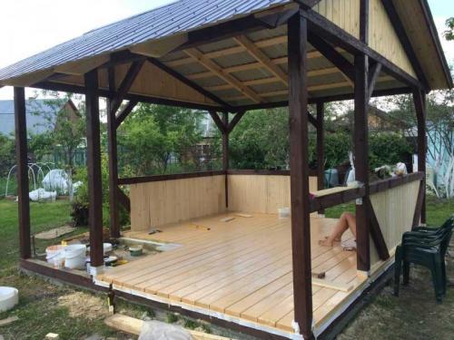 Беседка из дерева своими руками. Строительство беседки своими руками (100 фото): поэтапный мастер-класс по строительству, виды конструкции + дельные советы мастеров