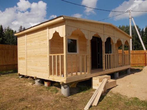 Бытовка красивая Для дачи. Бытовка двухкомнатная