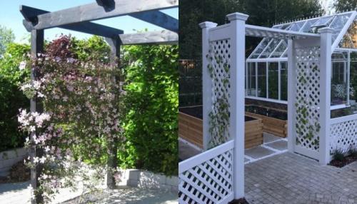 Шпалера для клематиса своими руками. Опоры для клематисов — лучшие идеи