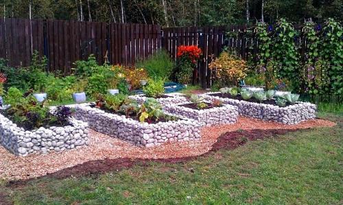 Чем можно обложить клумбу. Бордюр из натурального камня