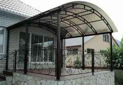 Навес из поликарбоната своими руками: чертежи. автонавесы из поликарбоната фото и чертежи