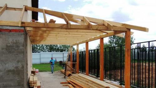 Строительство навеса своими руками. Навес своими руками — модели, конструкции и идеи, как построить из современных материалов навес