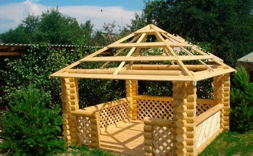 Стропильная система для беседки. Крыша для беседки: инструкция по строительству своими руками