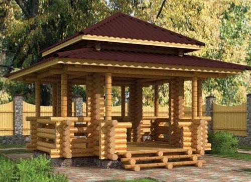 Стропильная система для беседки. Крыша для беседки: инструкция по строительству своими руками