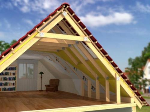 Двускатная крыша со смещенным коньком. Конструкция двускатной кровли