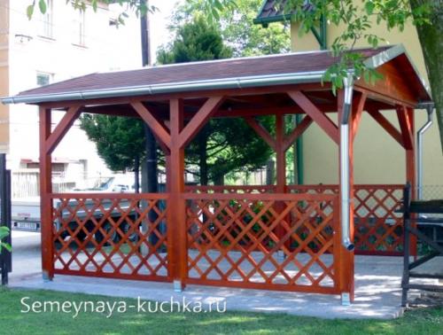 Стропильная система двускатной крыши беседки. Беседки для дачи С ДВУХСКАТНОЙ КРЫШЕЙ (15 способов сделать).