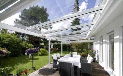 Двускатная крыша с верандой к дому. Какой бывает крыша пристроенной к дому веранды