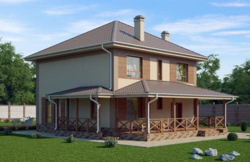 Двускатная крыша с верандой к дому. Какой бывает крыша пристроенной к дому веранды