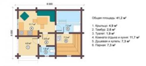 Проект бани из кирпича 6х4. Кирпичные бани: проекты, фото