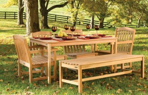 Дизайн мангальной зоны частного дома на даче. №6. Мебель для зоны барбекю на даче